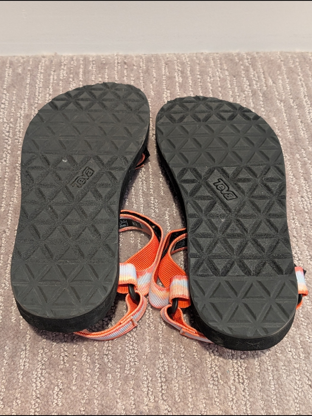 Orange and Blue Tie-Dye Tevas - Picture 3 of 4